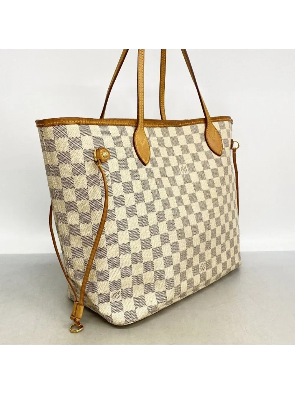 Louis Vuitton Tote Damier Azur Neverfull MM White